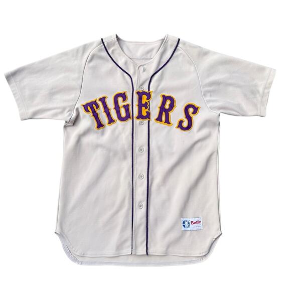 Betlin Other - LSU Vintage Betlin Tigers Baseball Jersey Purple Yellow Adult Size M